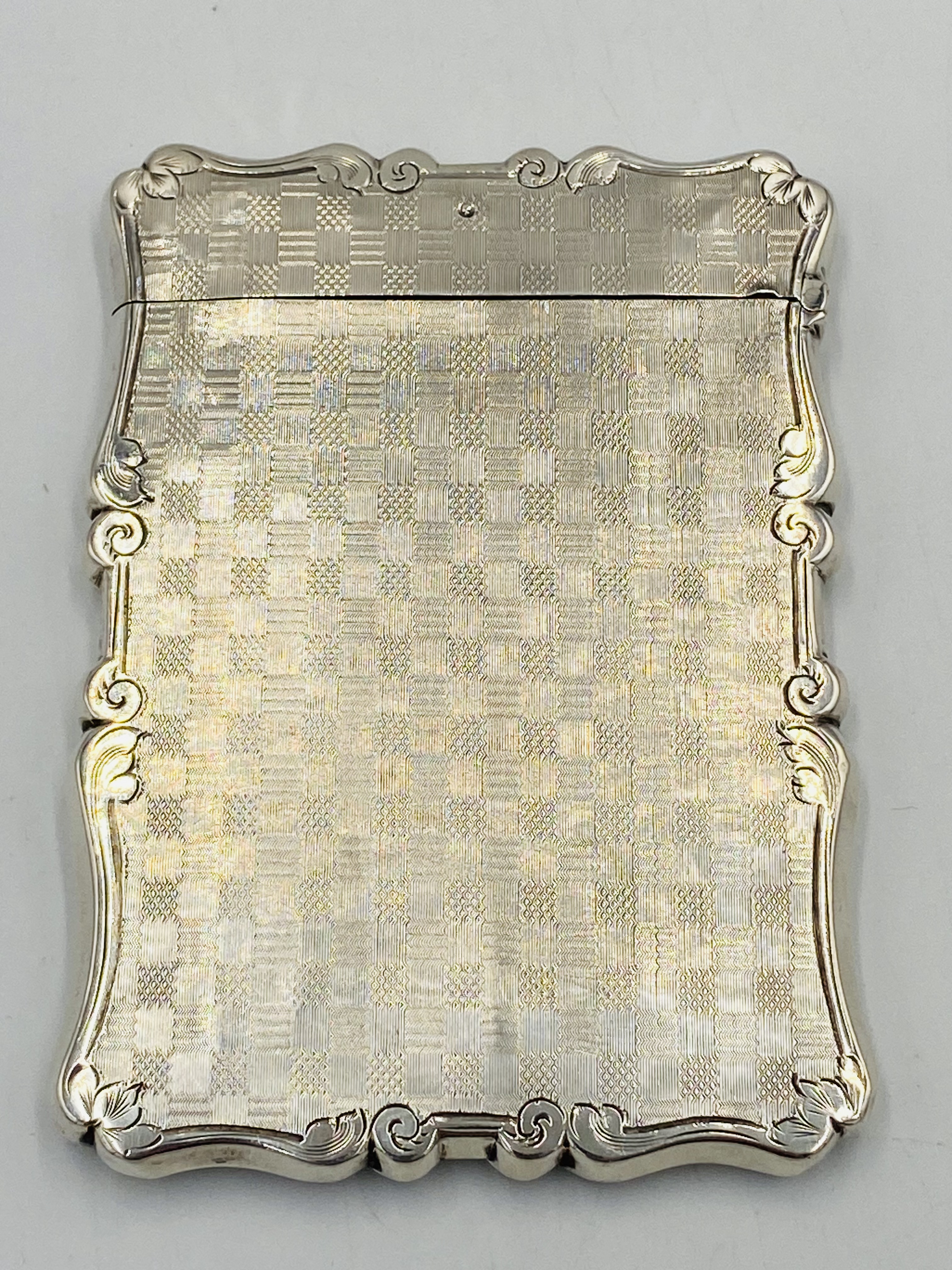 Silver card case - Image 2 of 3
