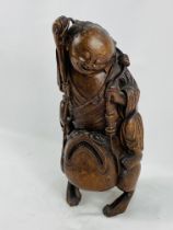 Chinese carved wood figure