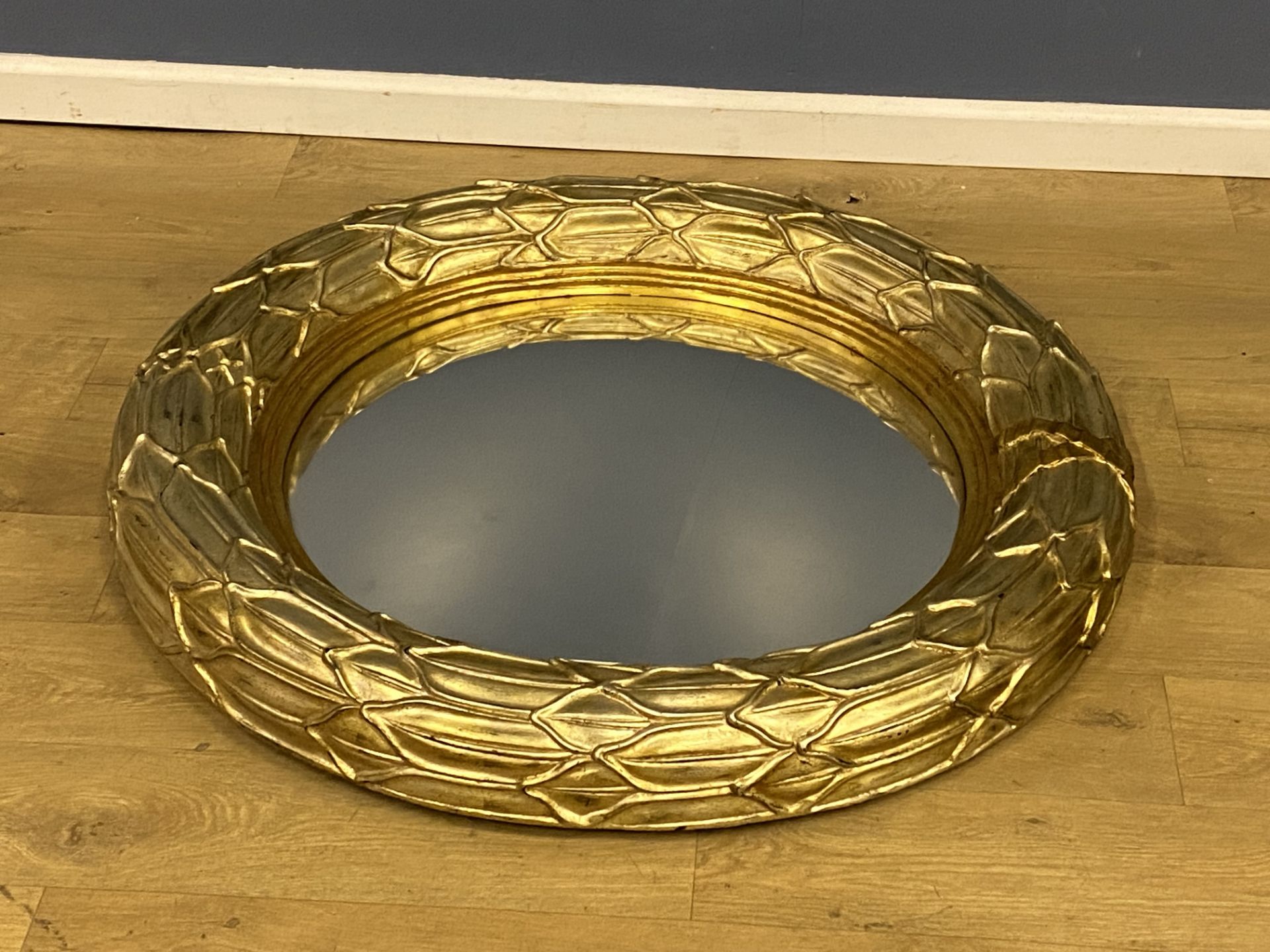 Contemporary gilt convex mirror - Image 3 of 4