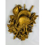 Gilt wood wall hanging