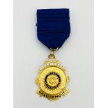 9ct gold presentation medal