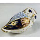 Royal Crown Derby owl paperweight