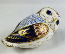 Royal Crown Derby owl paperweight