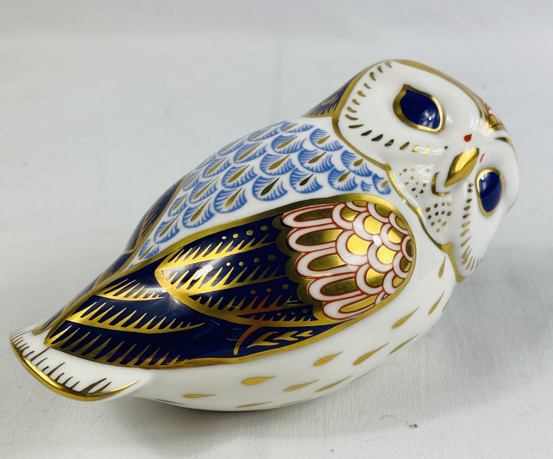 Royal Crown Derby owl paperweight