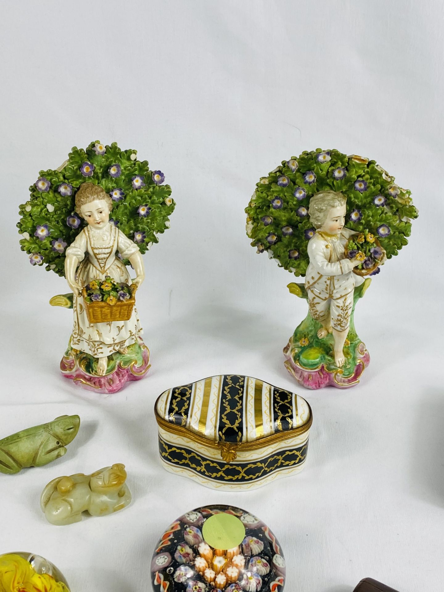 Two Continental porcelain figures and other items - Image 5 of 5