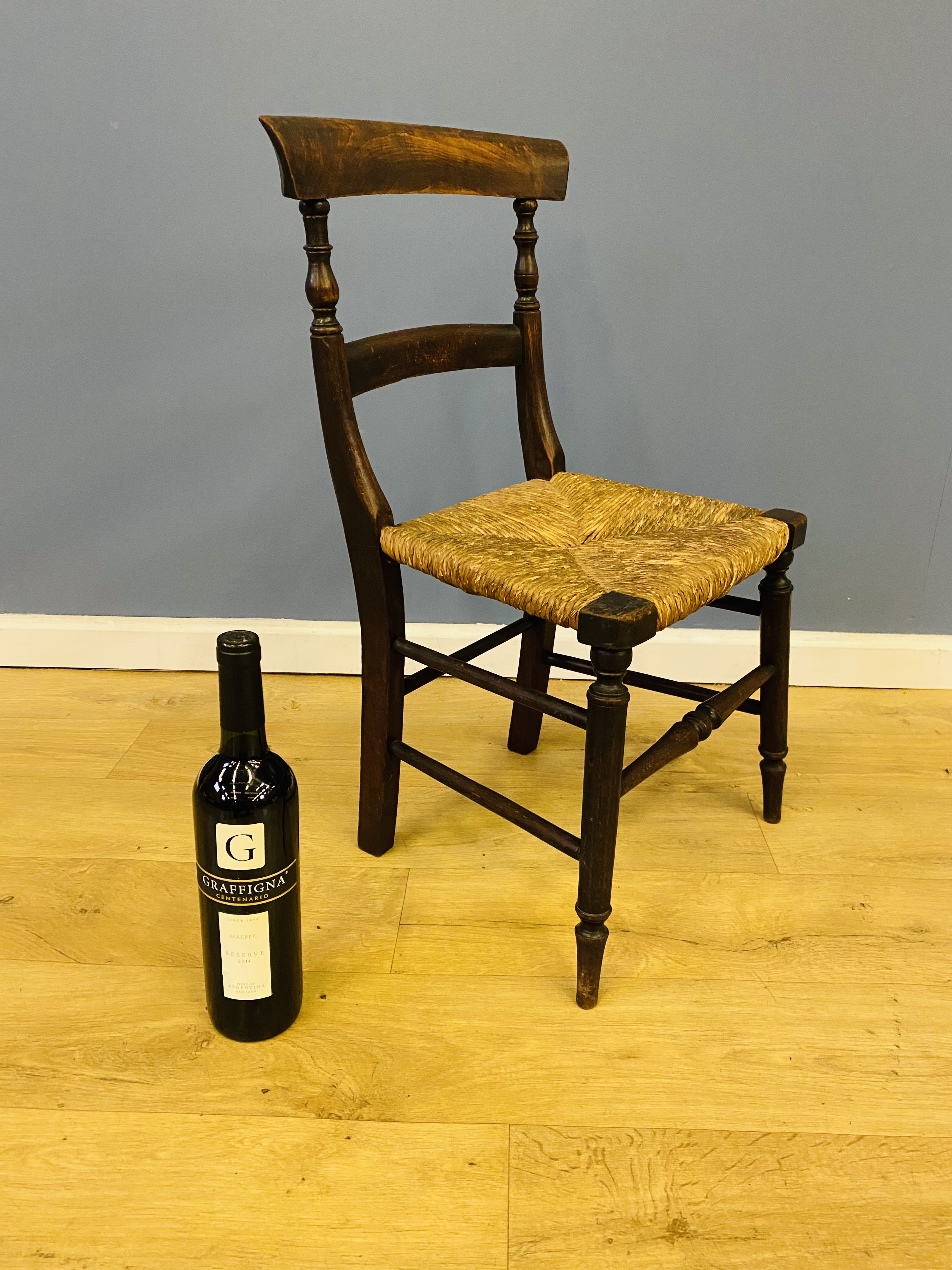 19th century beech childs chair - Image 4 of 5