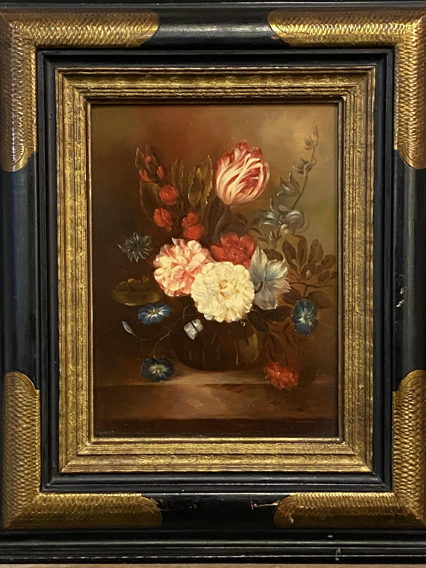 Framed and glazed oil signed R. Gestner - Bild 2 aus 4