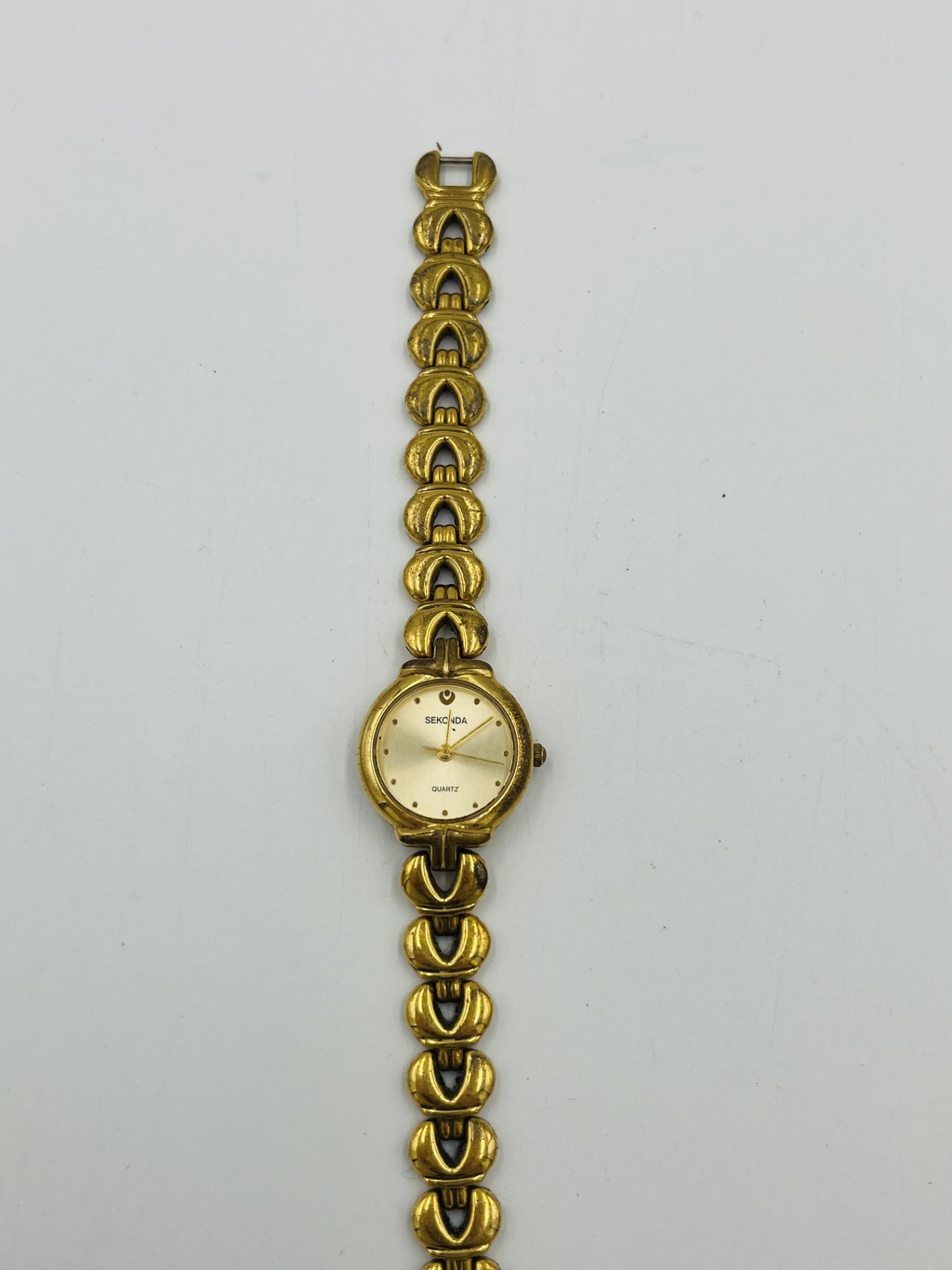 Nine various quartz watches and a fob watch - Image 10 of 12