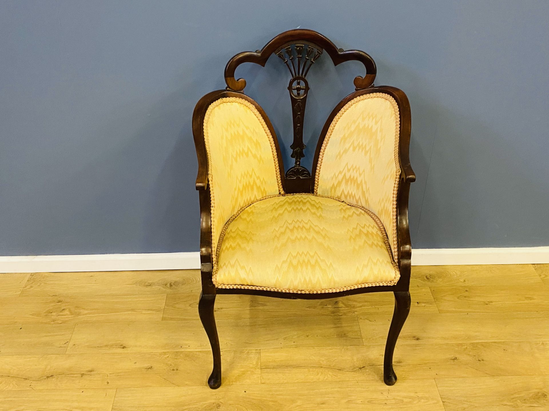 1920's mahogany salon chair - Image 3 of 6