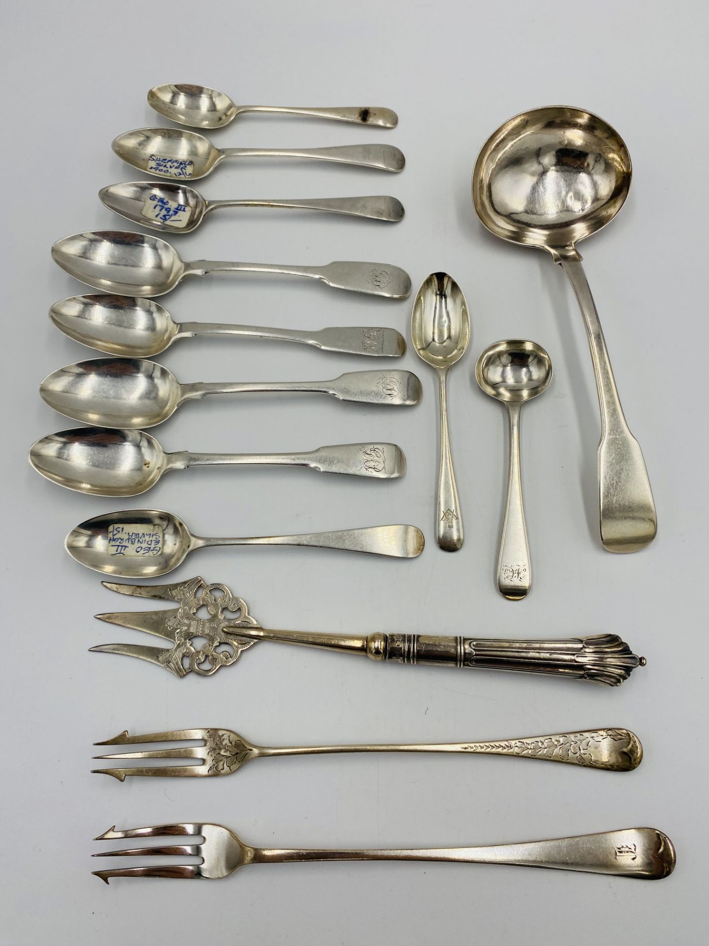 A quantity of silver spoons - Image 3 of 4