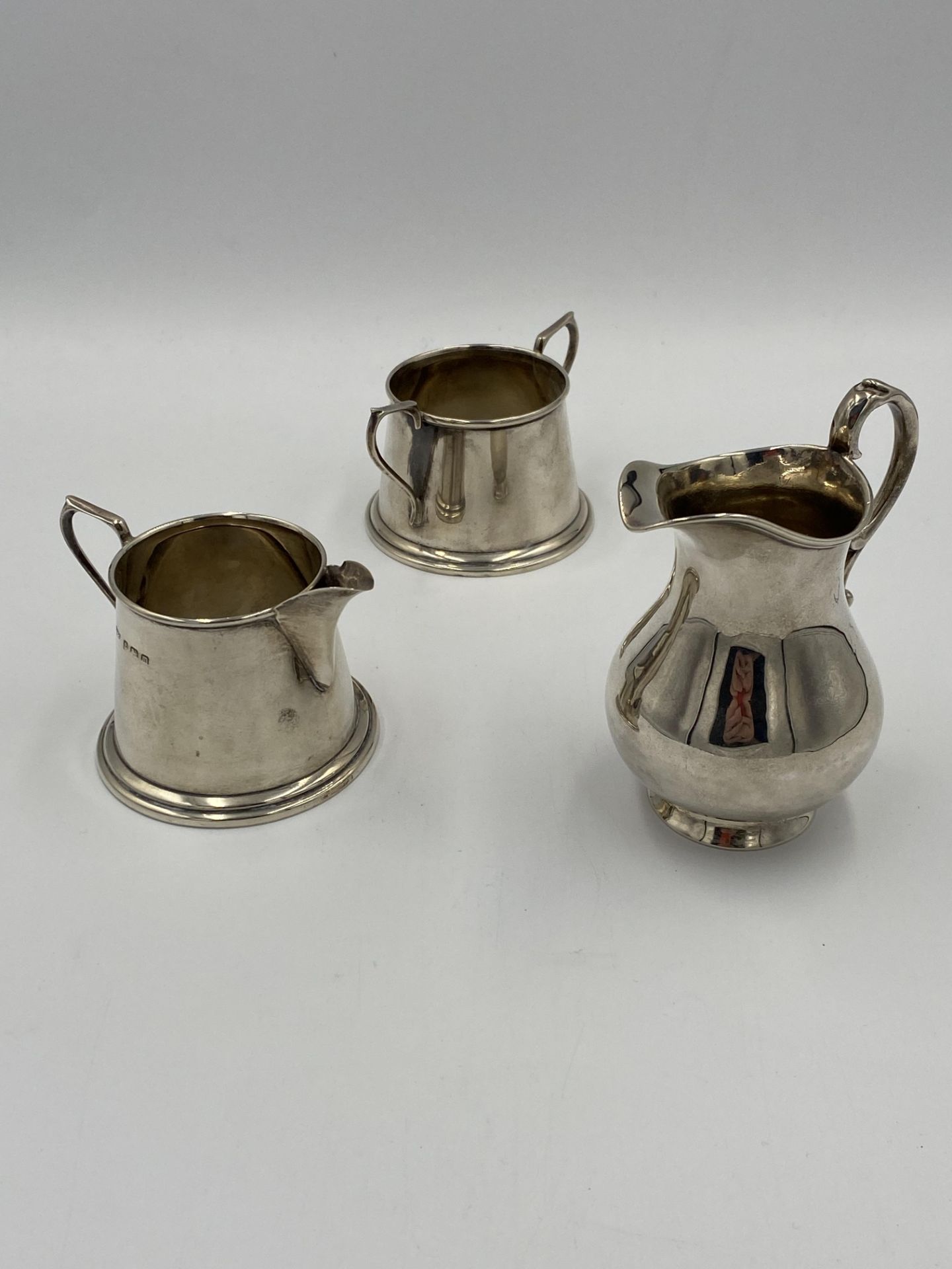 A silver milk jug and bowl, together with a silver milk jug - Image 3 of 4