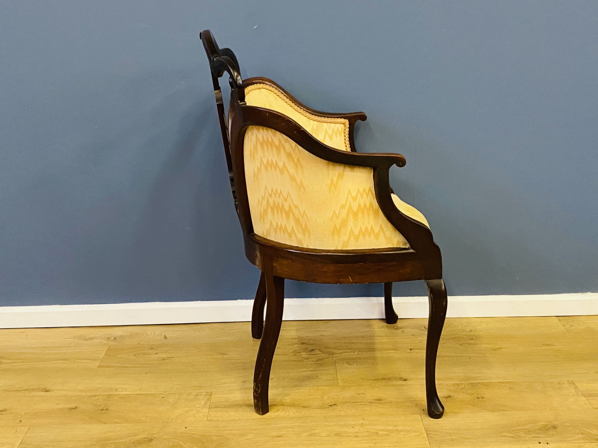 1920's mahogany salon chair - Image 5 of 6