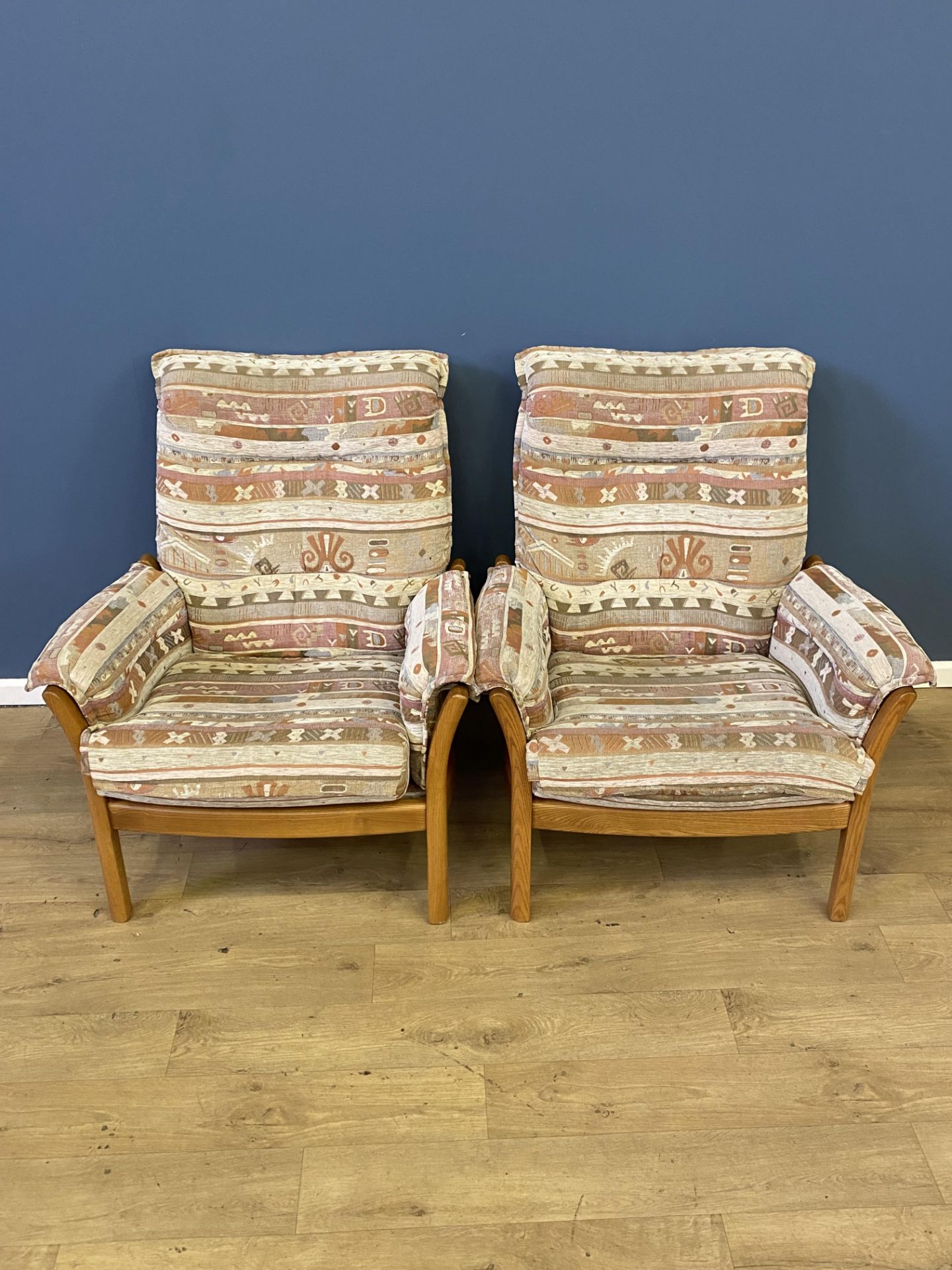 Pair of Ercol armchairs