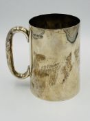 Hallmarked silver tankard