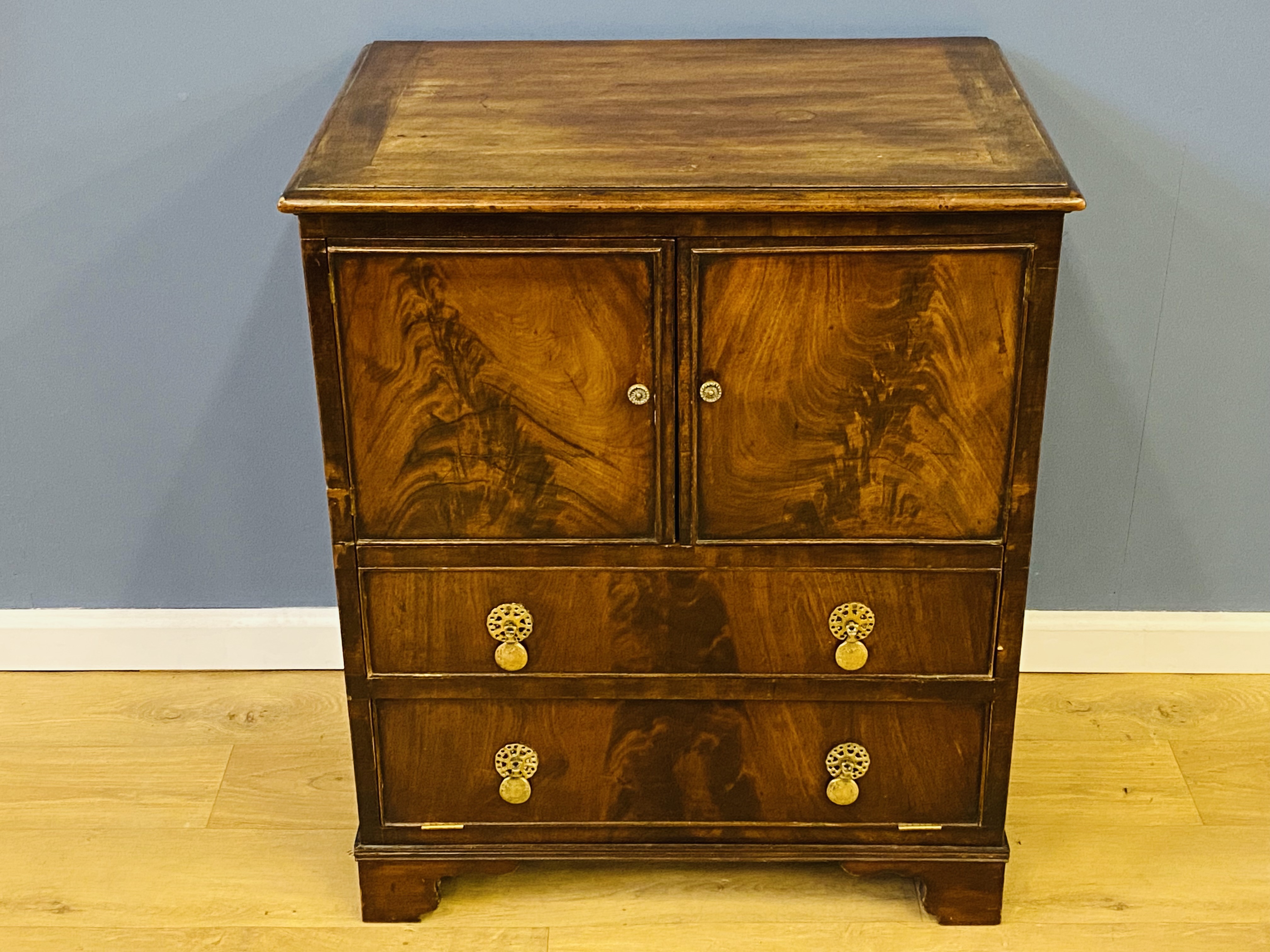 19th century mahogany bedside cabinet