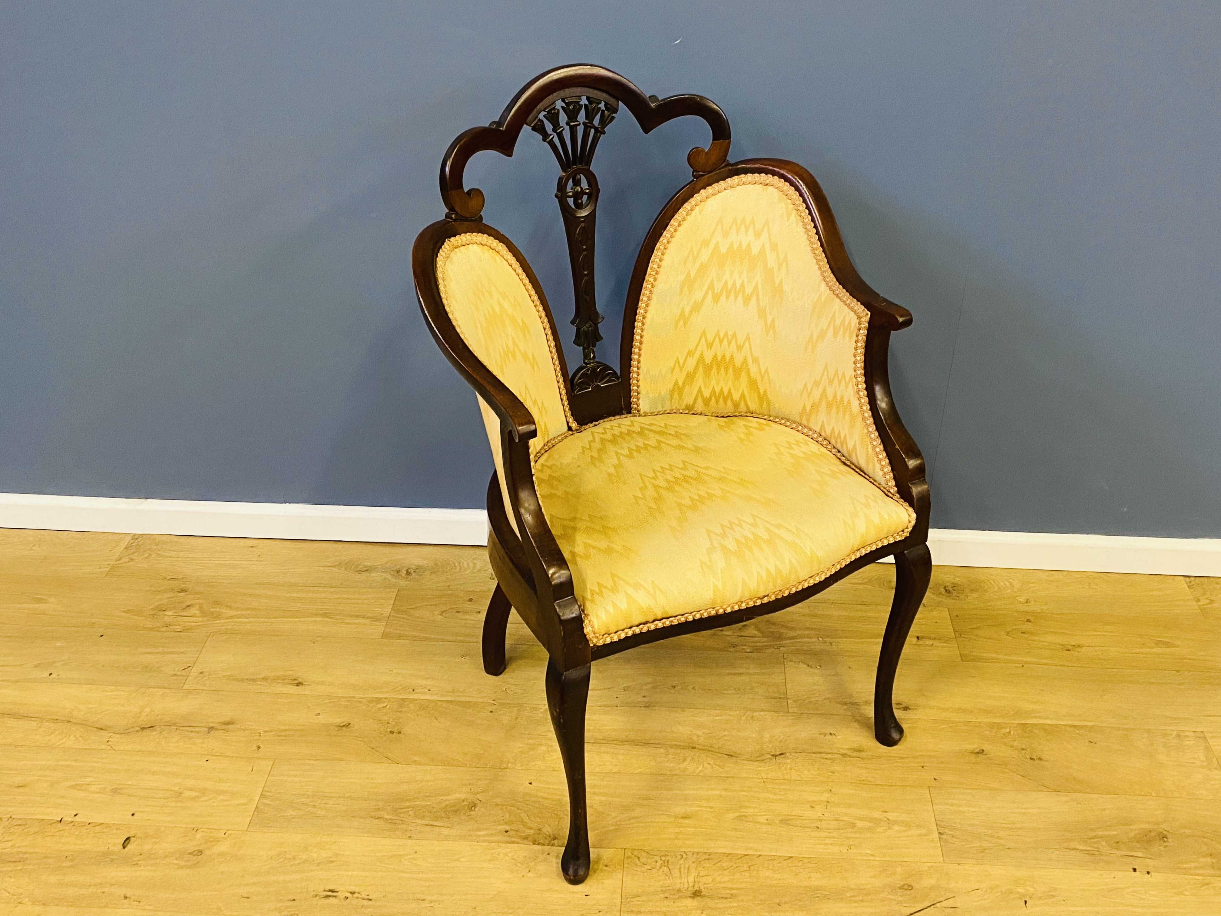 1920's mahogany salon chair - Image 2 of 6