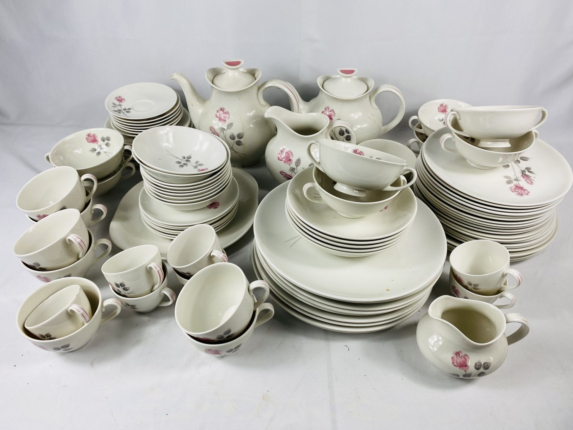 Royal Doulton Pillar Rose part dinner and coffee set