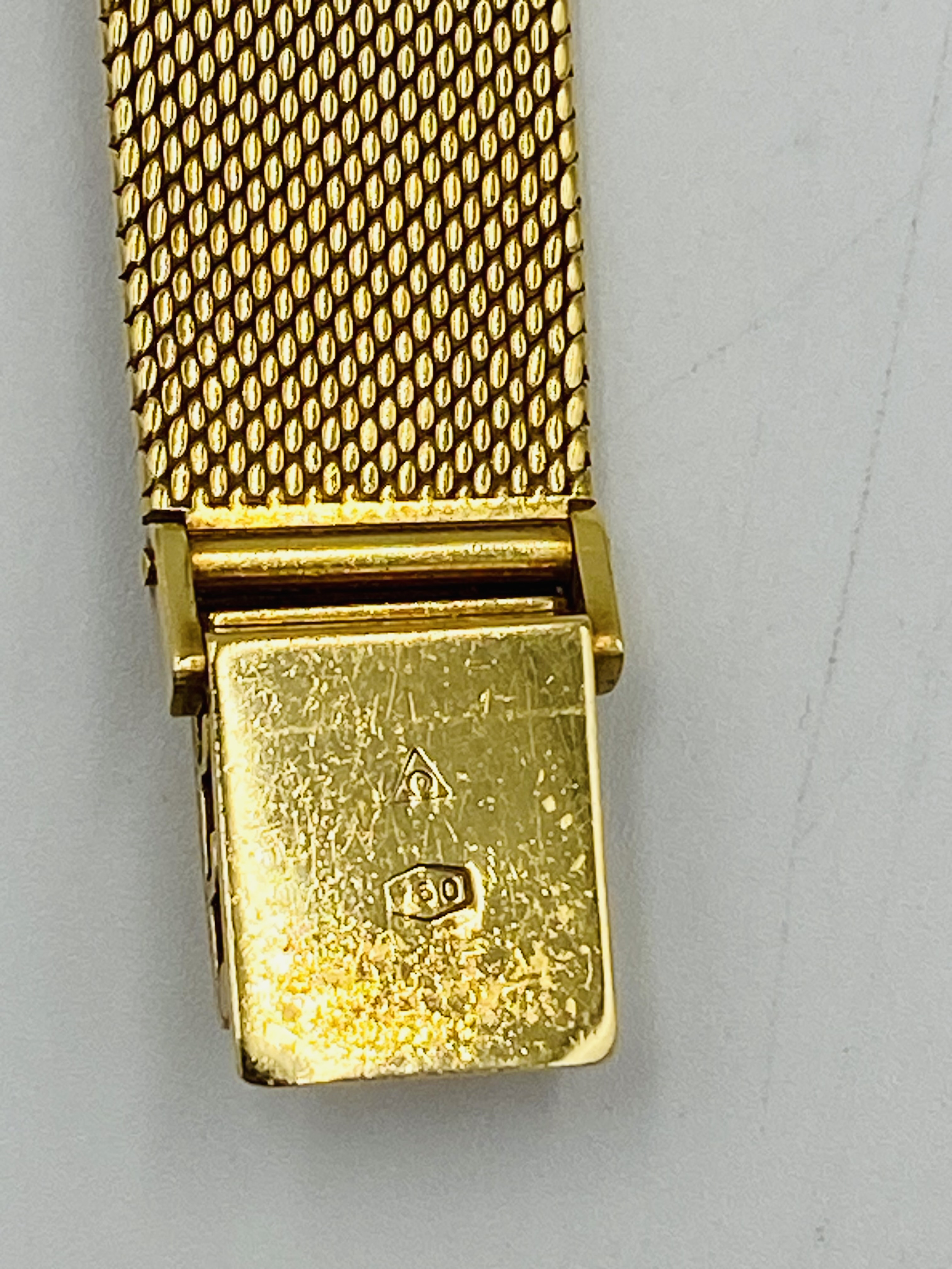 18ct gold Omega gentleman's wristwatch on an 18ct gold mesh strap - Image 4 of 8