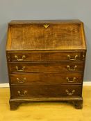 Georgian mahogany bureau