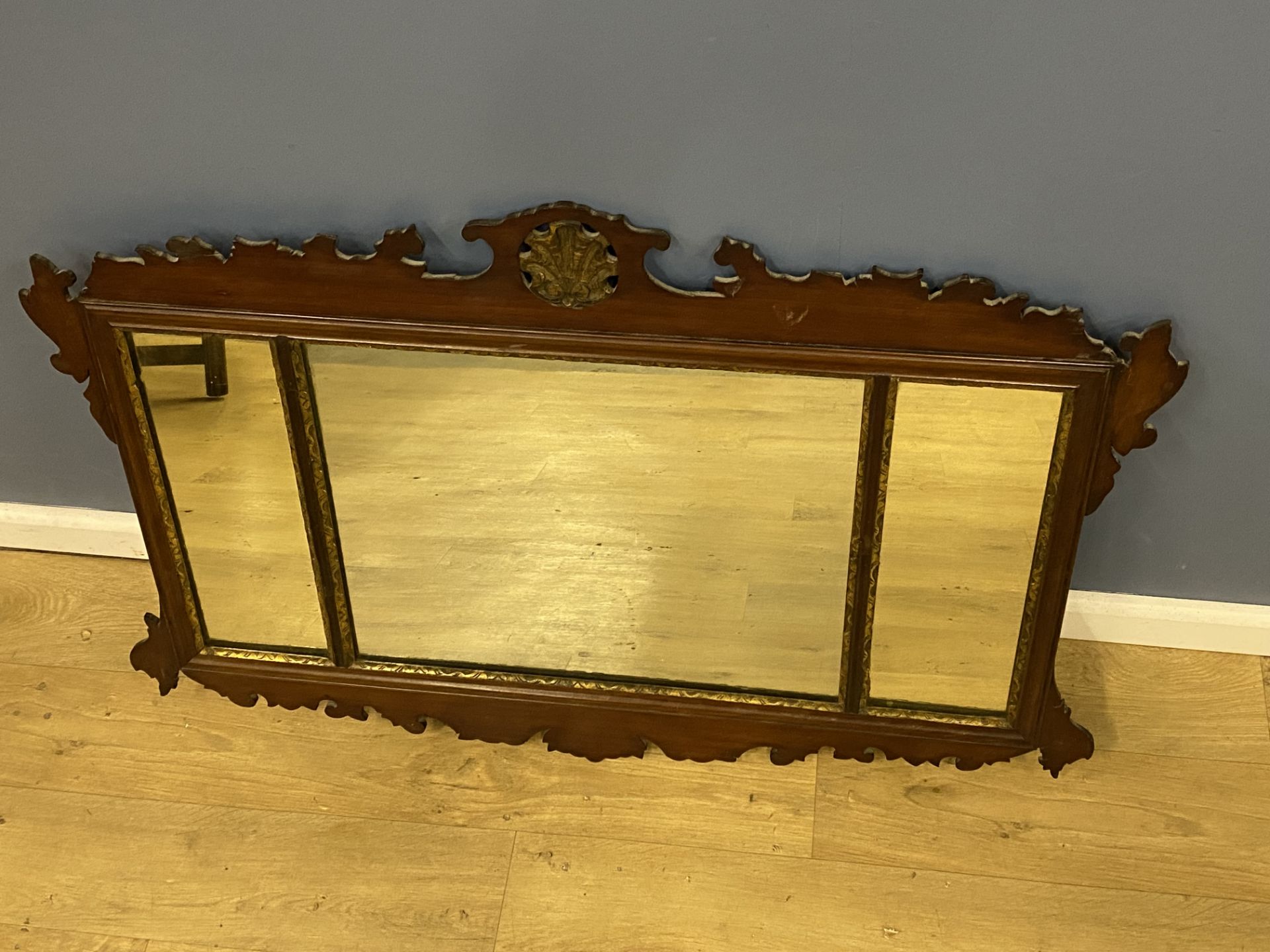 19th century overmantle mirror - Image 2 of 4