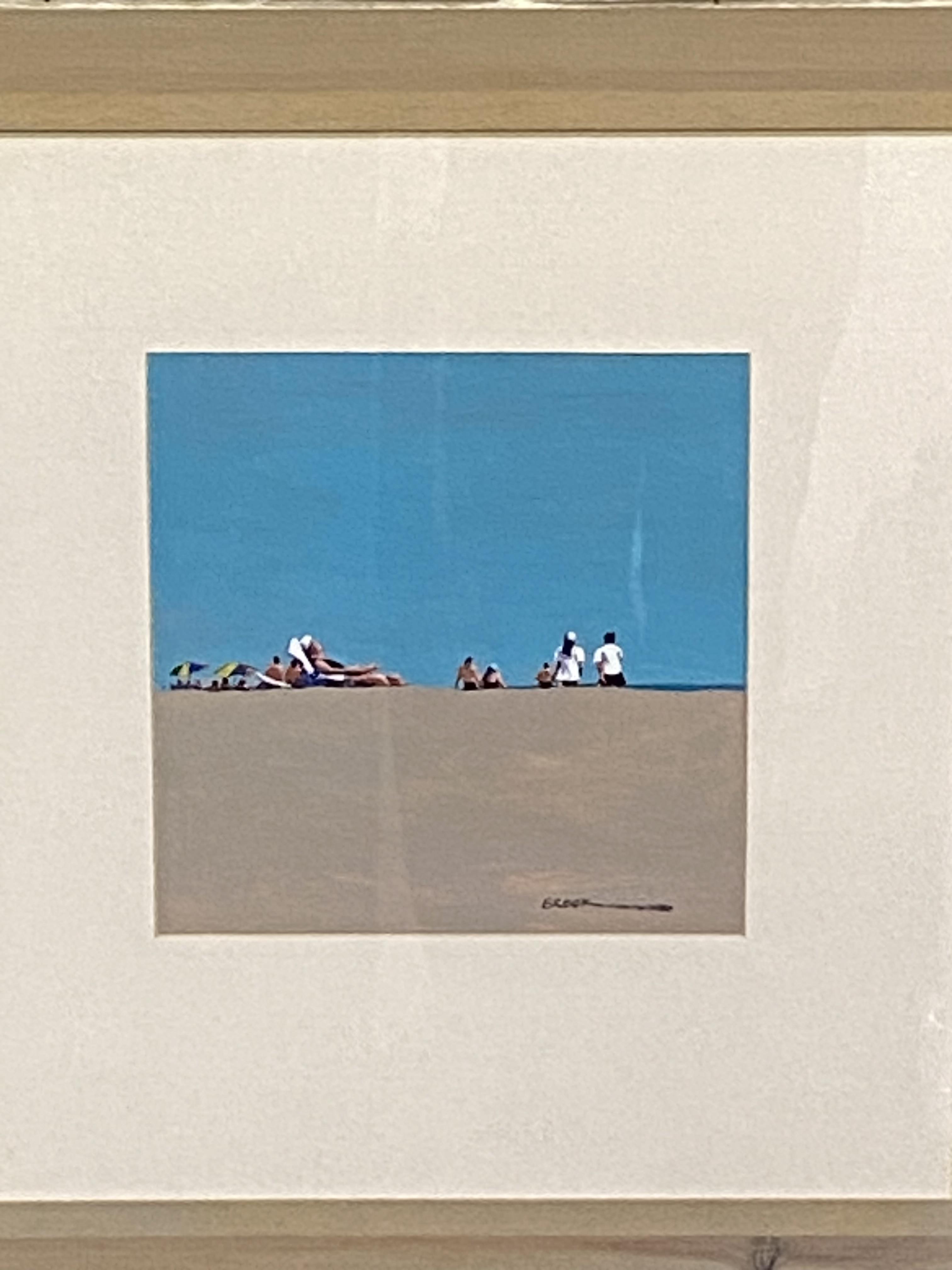 Oil on board of a beach scene, signed Brook - Image 2 of 4