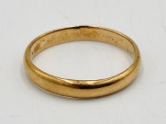 Yellow metal gold band