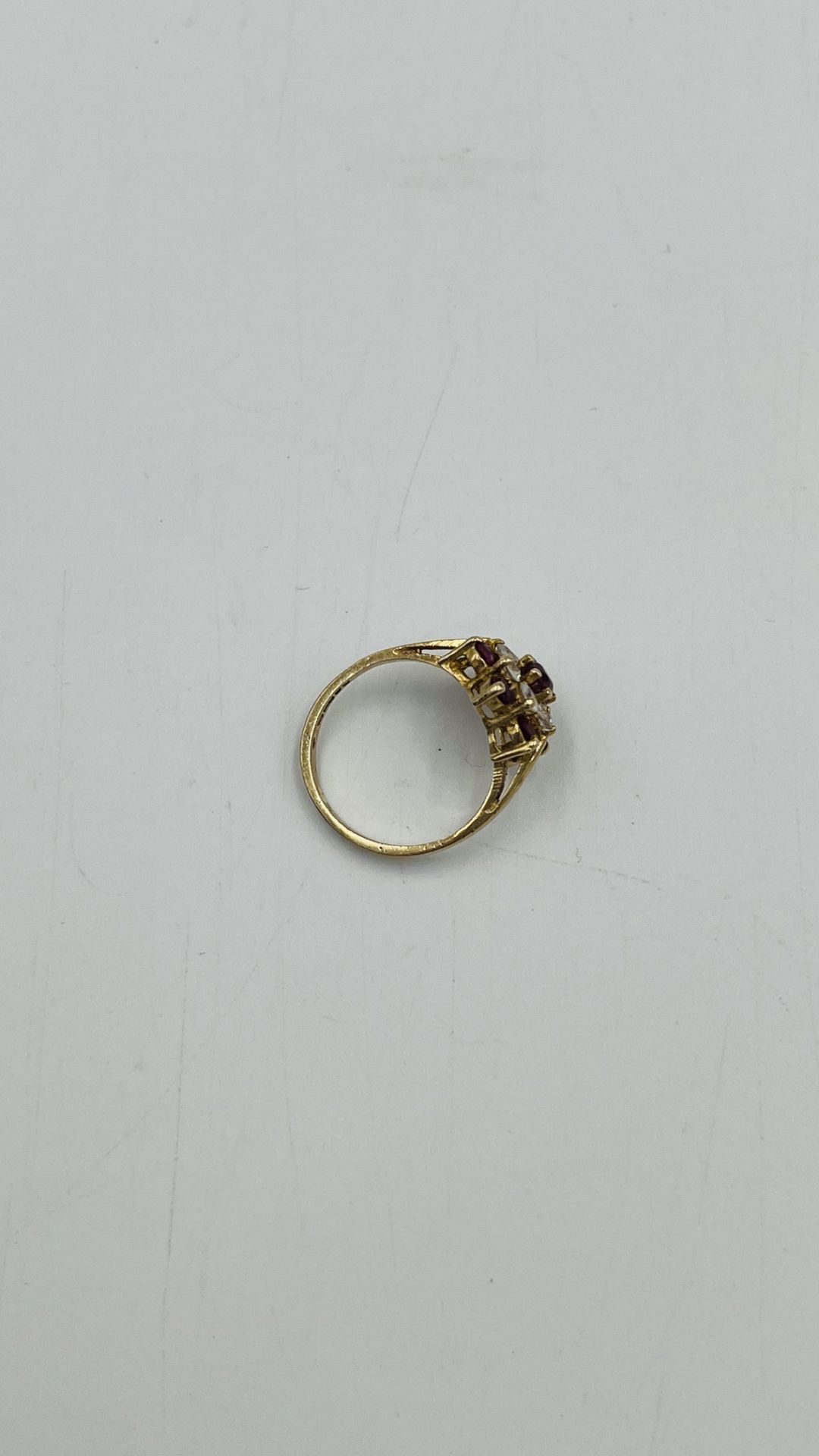 9ct gold daisy ring - Bild 6 aus 7