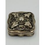 19th century Dutch silver peppermint box