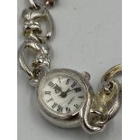 Silver ladies quartz watch