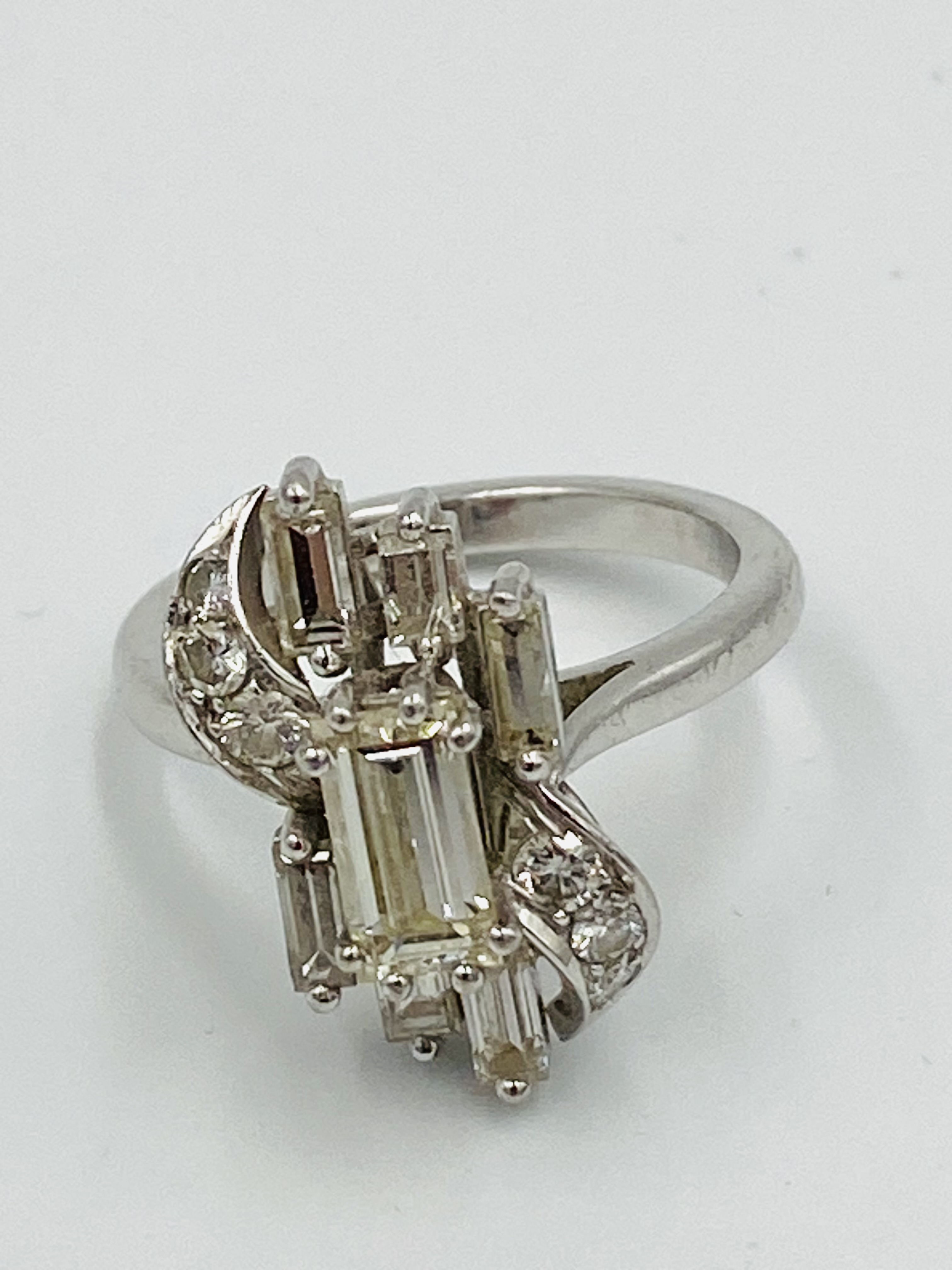 18ct white gold and diamond cocktail ring - Image 2 of 5