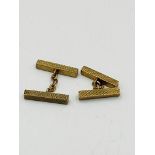 Pair of gold plated cufflinks