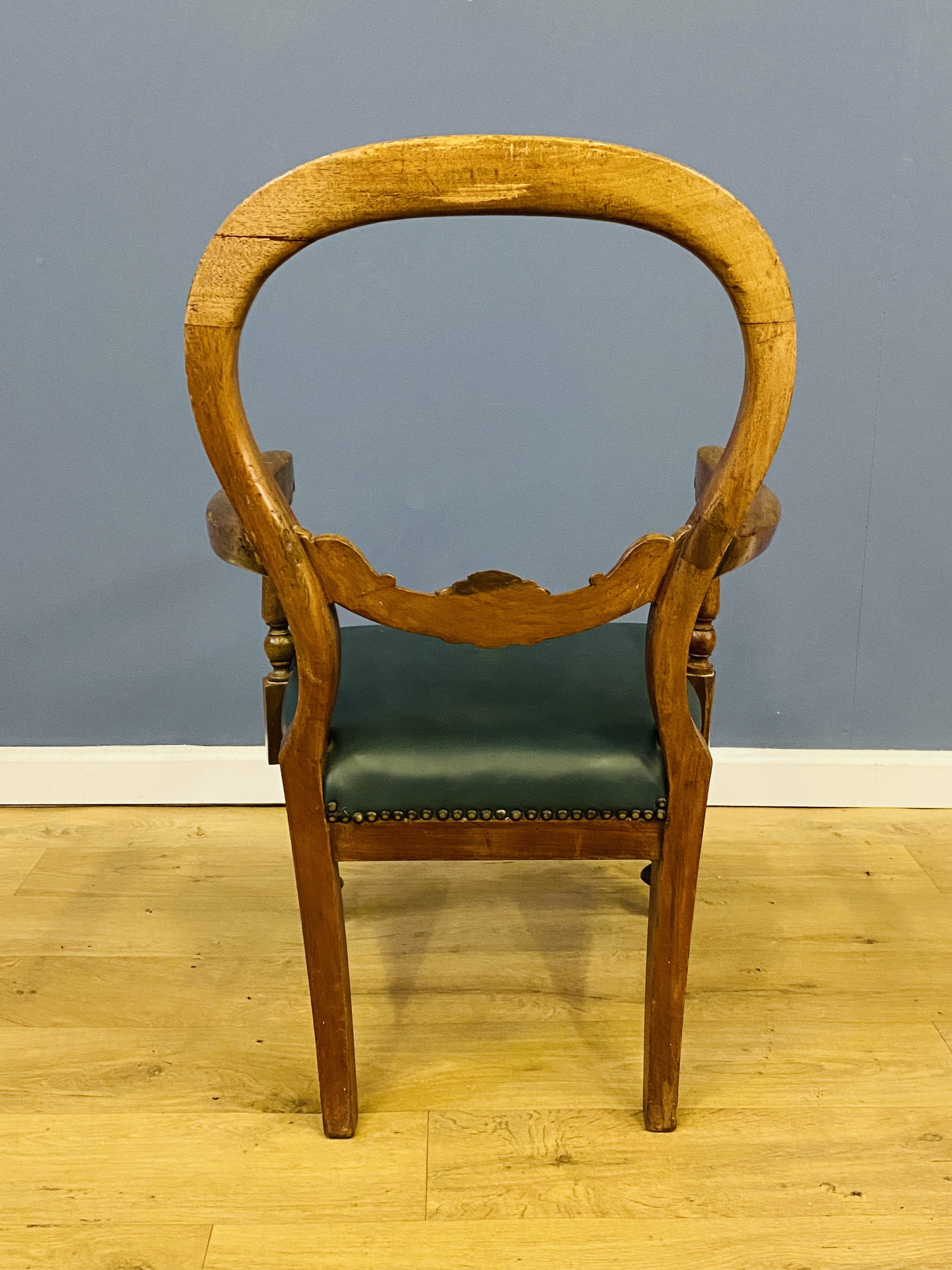 Victorian mahogany balloon back childs chair - Image 4 of 5