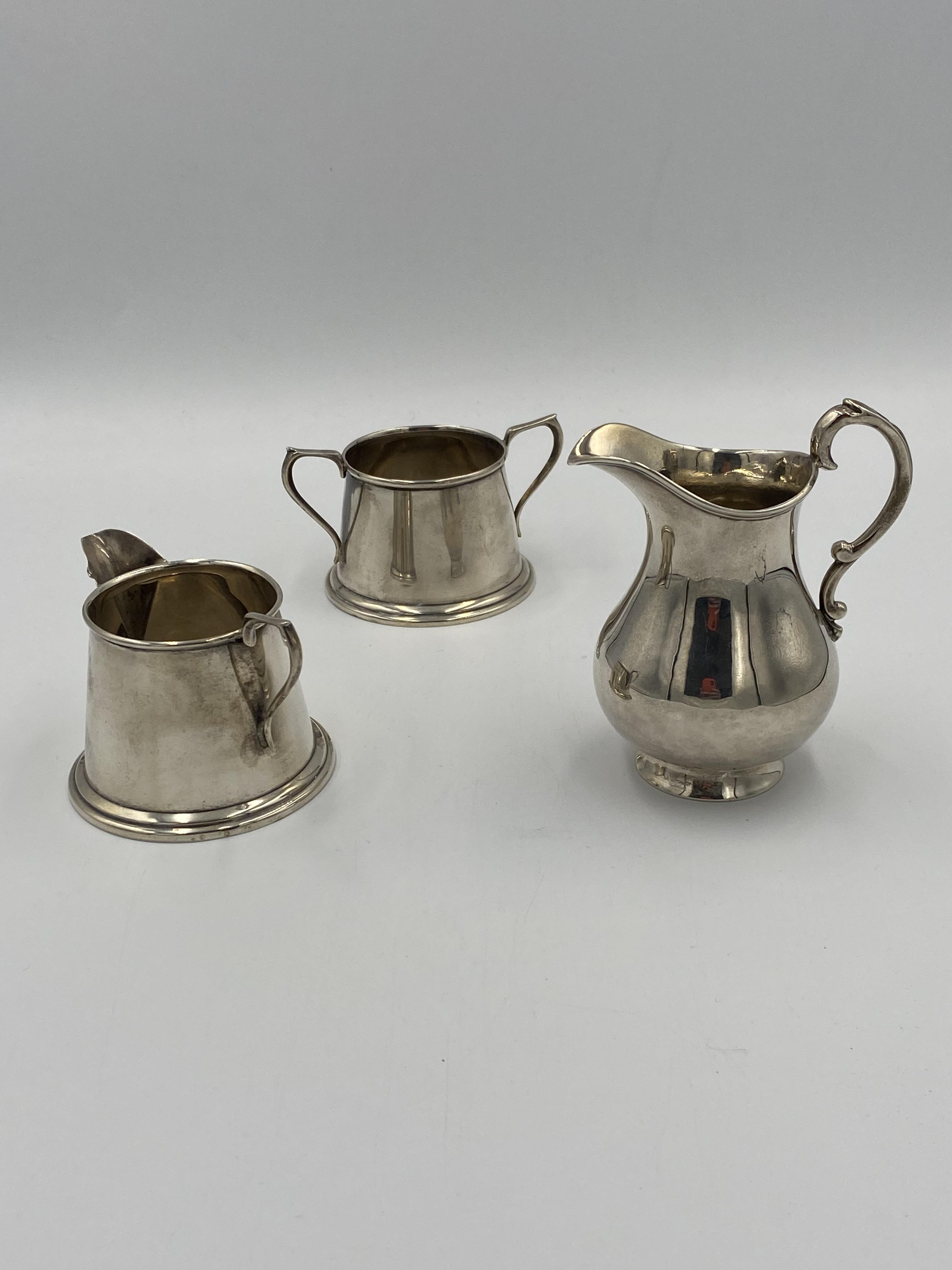 A silver milk jug and bowl, together with a silver milk jug - Image 4 of 4