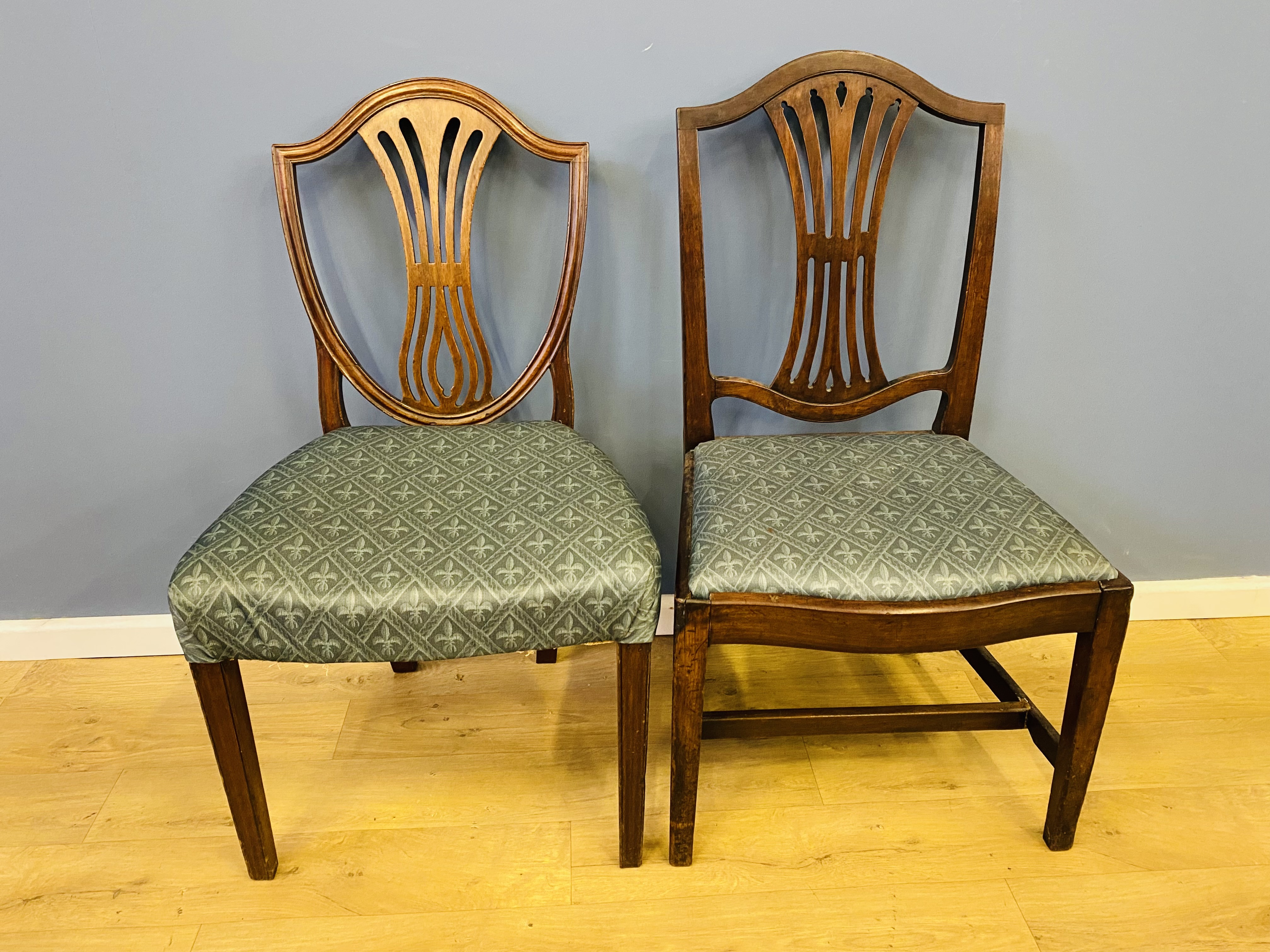 Five chairs, to include three elbow chairs - Image 3 of 6