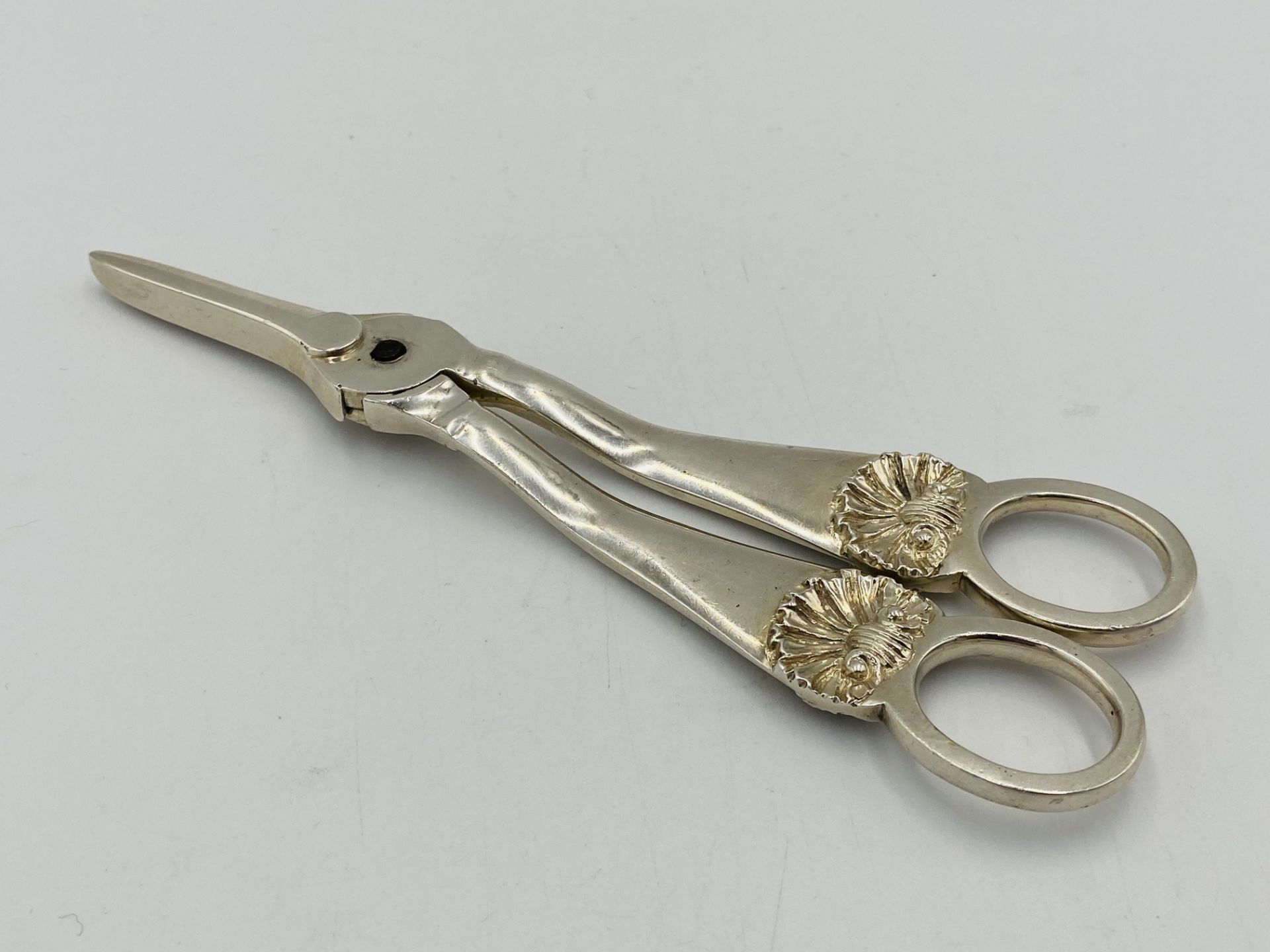 Pair of silver grape scissors - Image 2 of 3