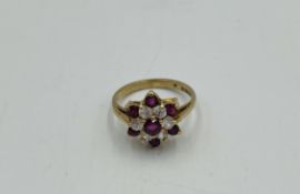 9ct gold daisy ring