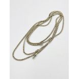 Silver muff chain