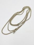 Silver muff chain