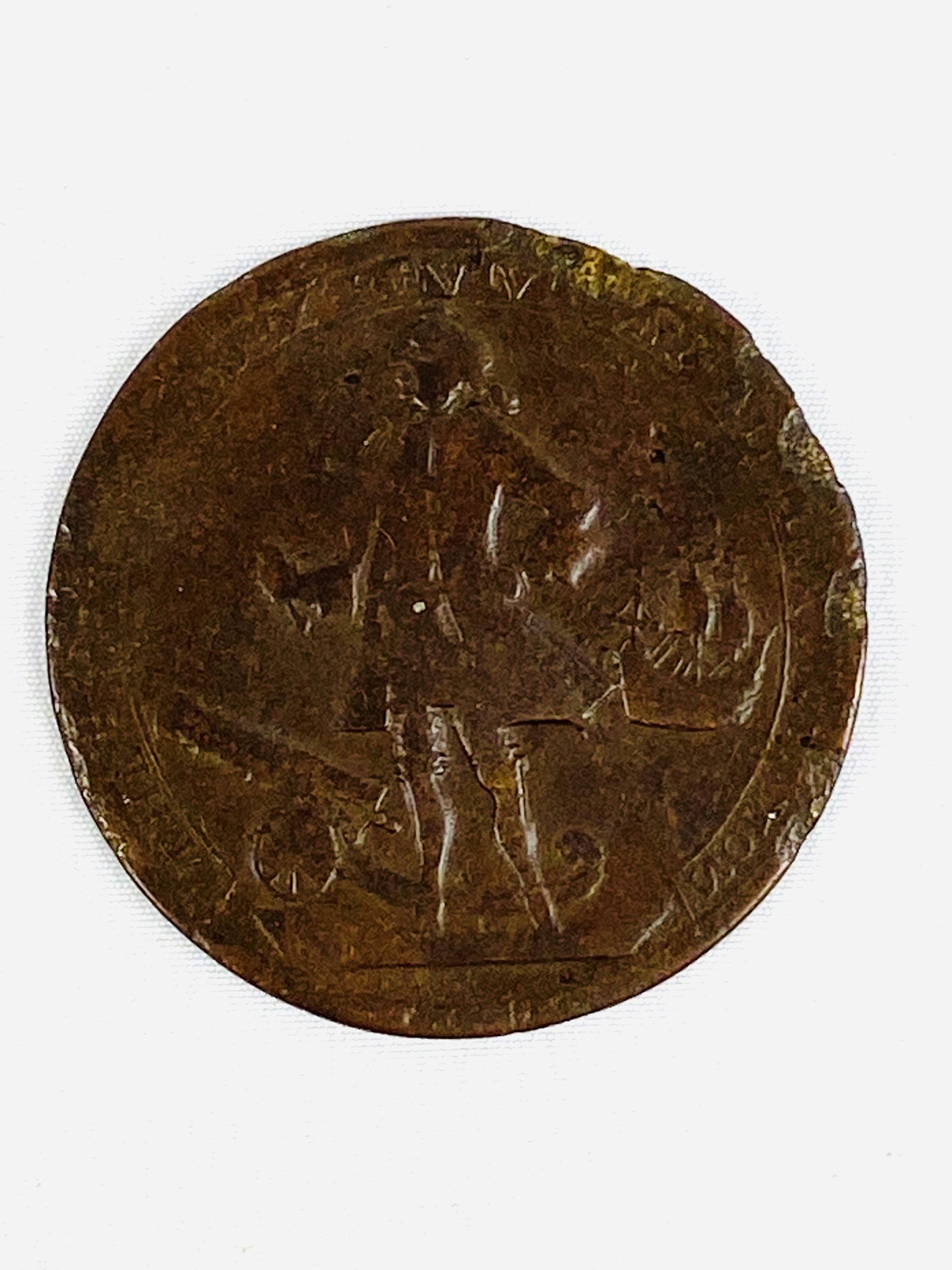 Admiral Vernon Portobello medal - Image 2 of 2
