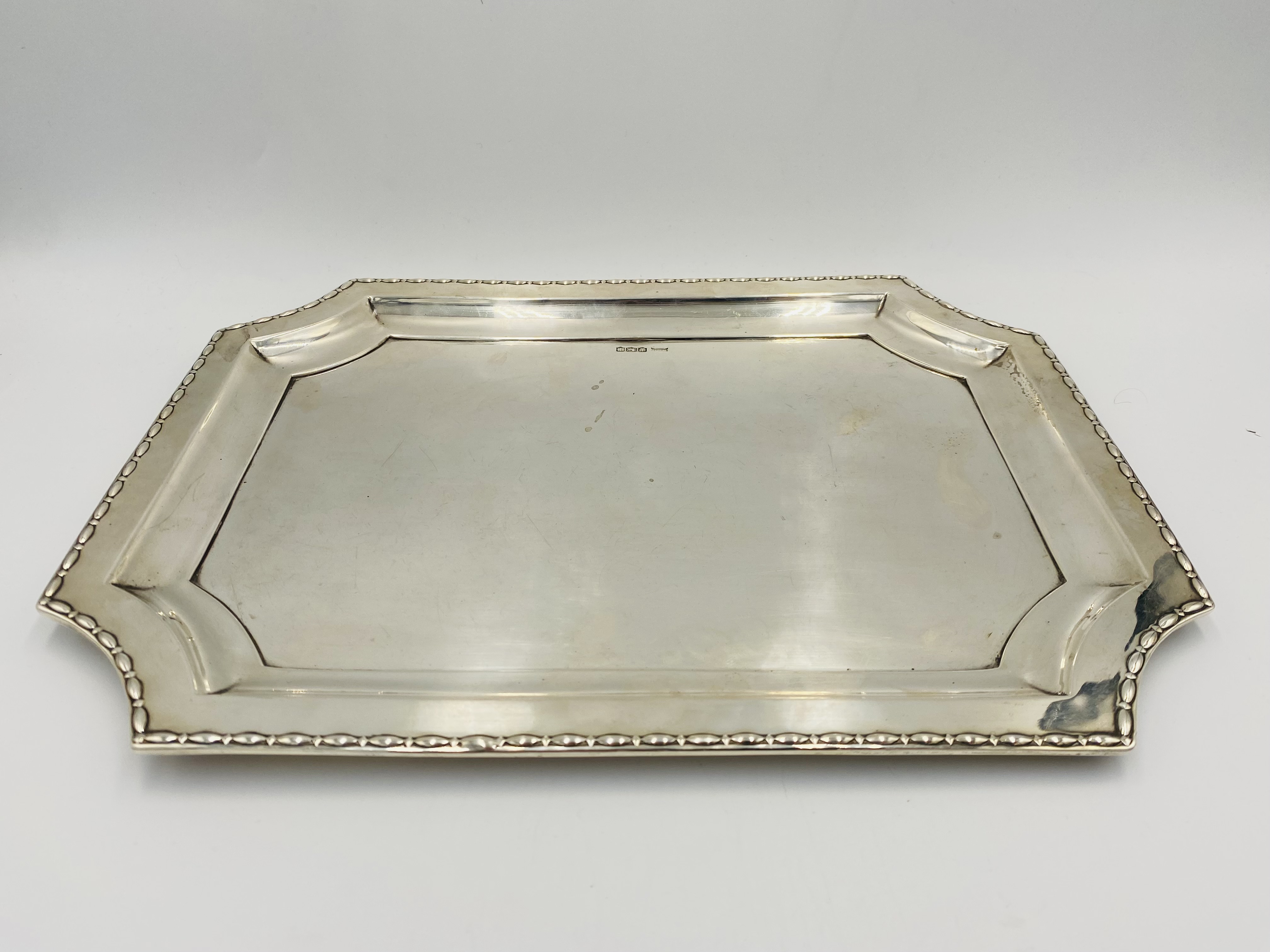 Walker and Hall silver tray