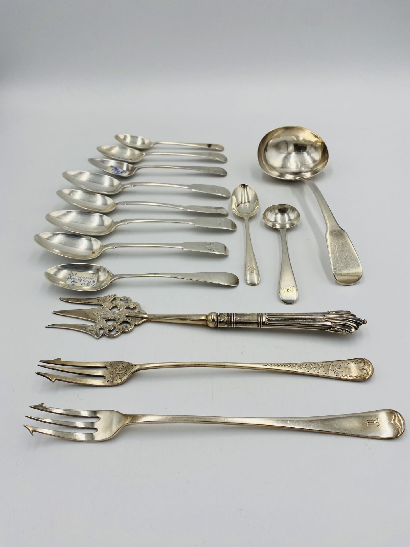 A quantity of silver spoons - Image 2 of 4