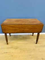 Mahogany drop side table