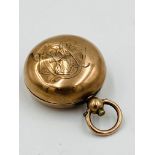 9ct gold coin holder, Birmingham 1899