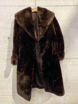 Full length fur coat