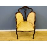 1920's mahogany salon chair