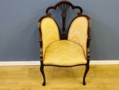 1920's mahogany salon chair