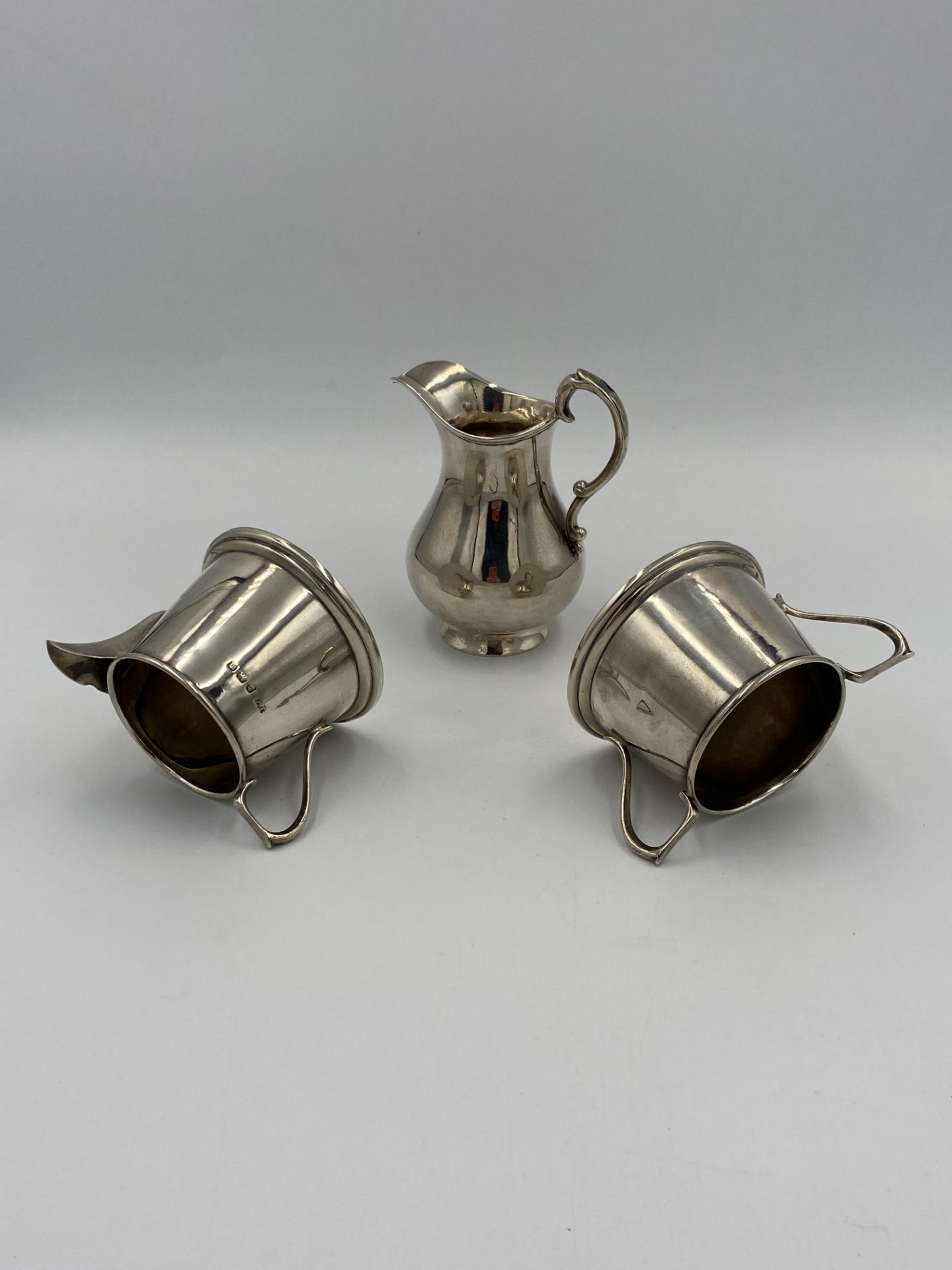 A silver milk jug and bowl, together with a silver milk jug - Image 2 of 4