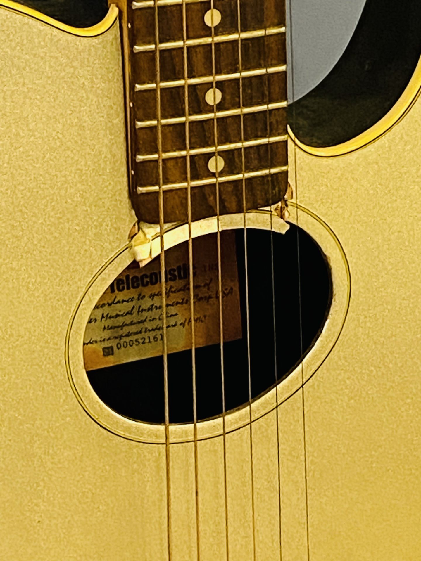 Fender Telecoustic guitar - Image 4 of 4