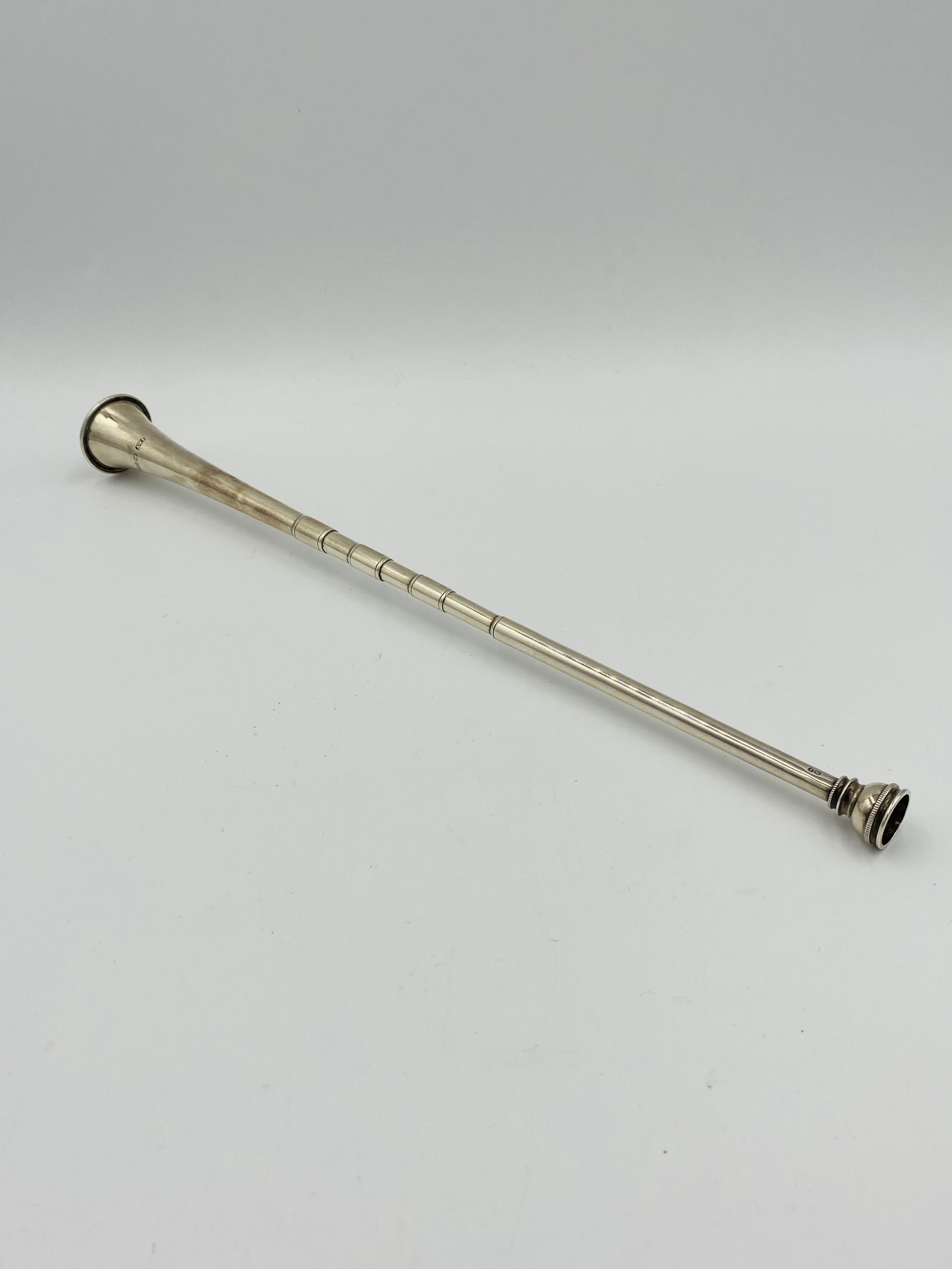 Hallmarked silver horn - Image 2 of 6