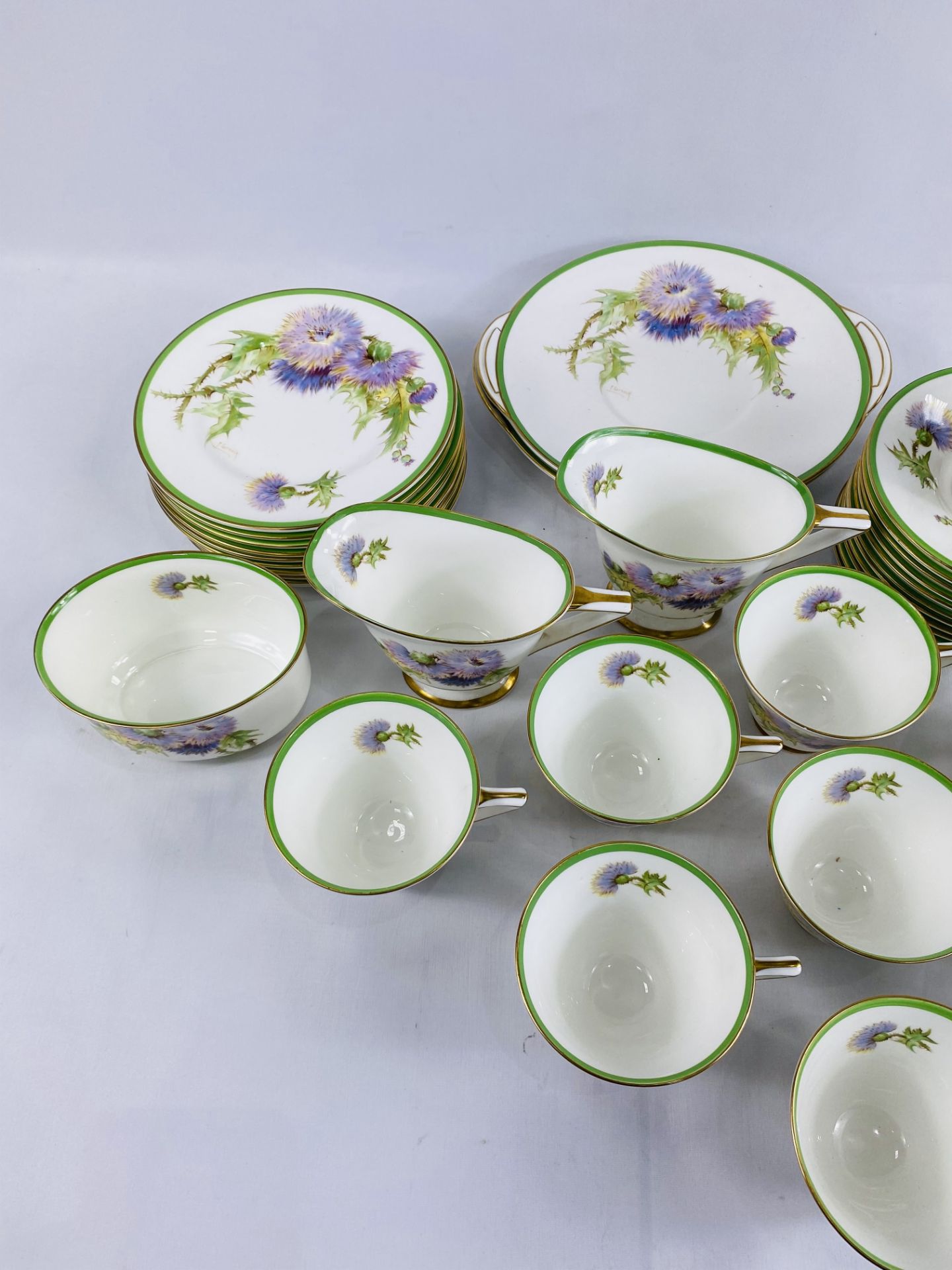 Royal Doulton Glamis Thistle part tea set - Image 4 of 4